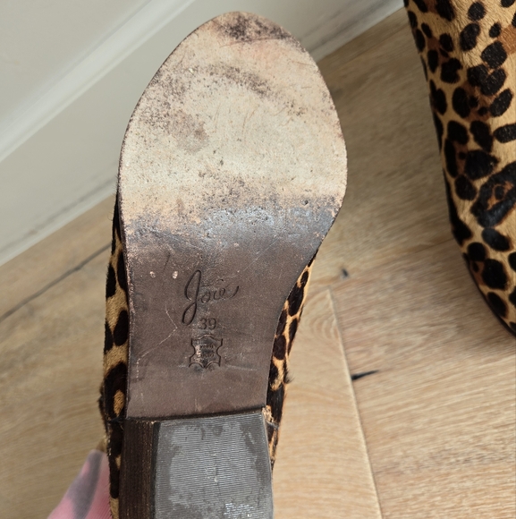 Joie Leopard Print Ankle Boots - Picture 7 of 8